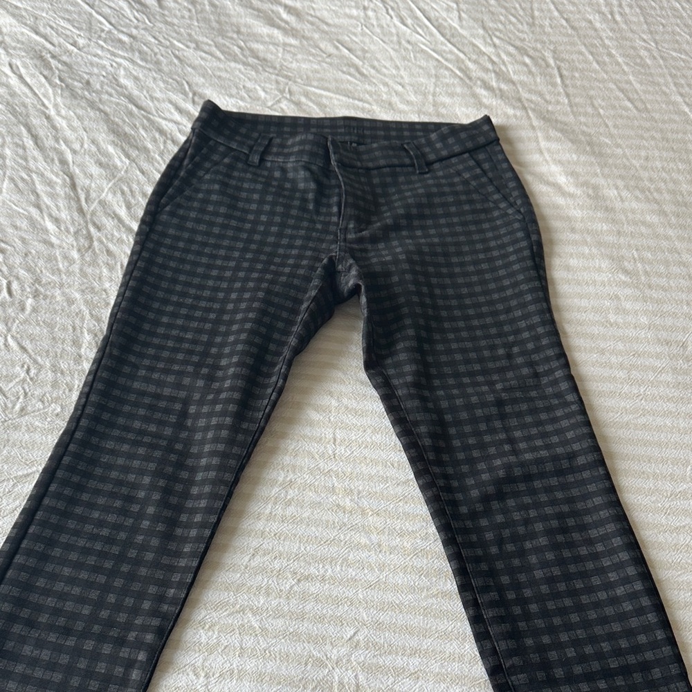 Kut from the Kloth Black Plaid Trousers